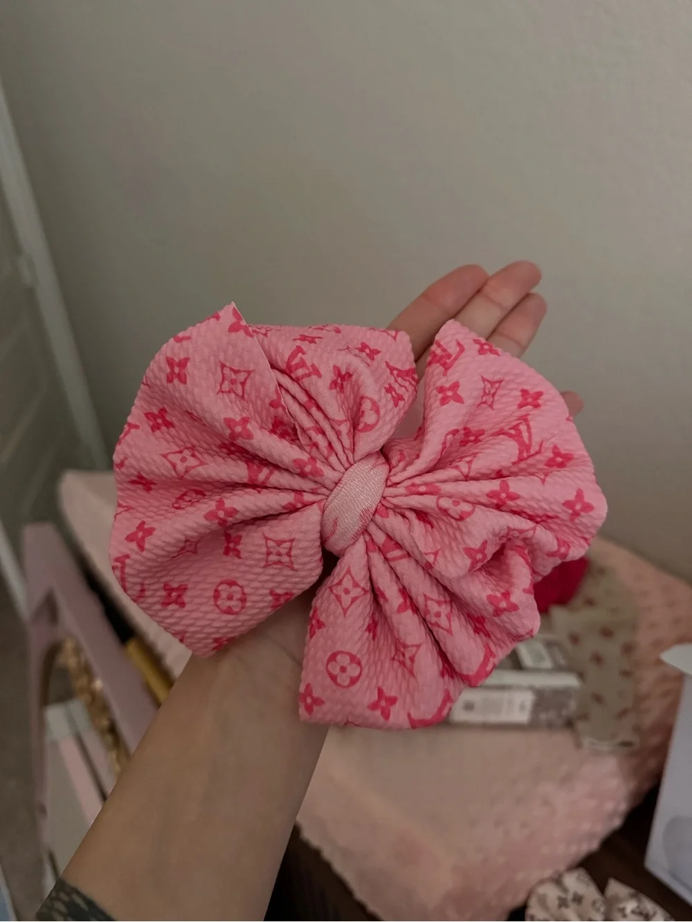 Pink Bow Kids Hair Accessory